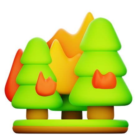 Forest Fire  3D Icon