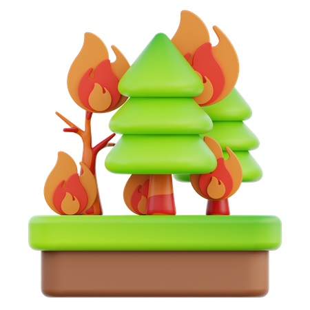 Forest Fire  3D Icon