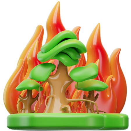 Forest Fires  3D Icon