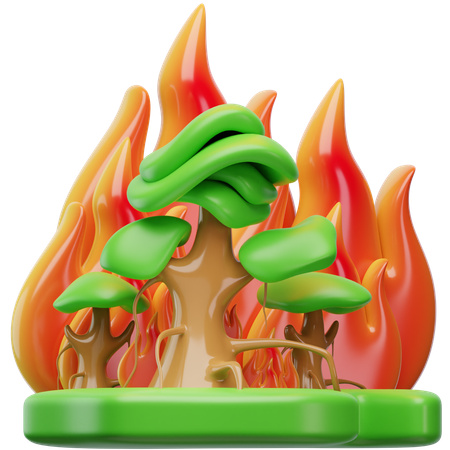Forest Fires  3D Icon