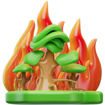Forest Fires  3D Icon