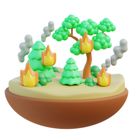 Forest Fires  3D Icon