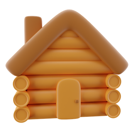 Forest Hut  3D Icon