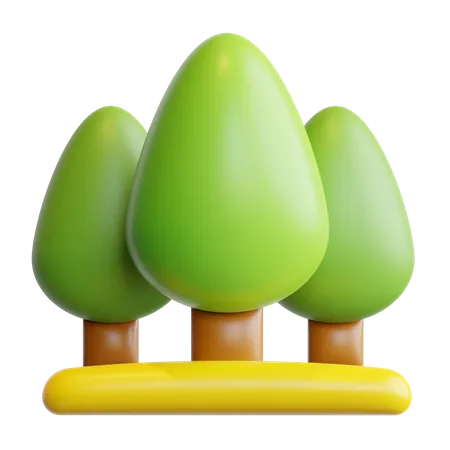 Forêt  3D Icon