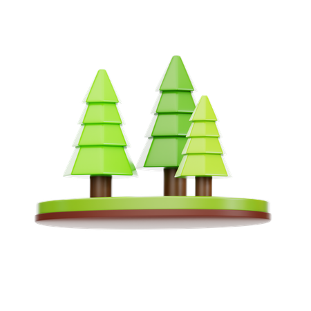 Forêt  3D Icon
