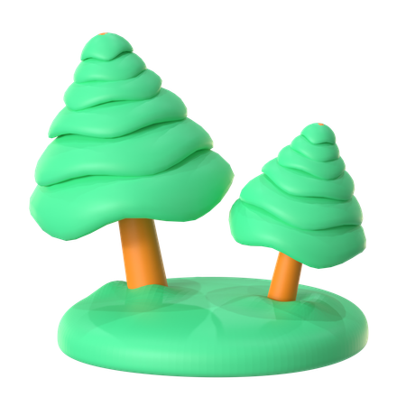 Forêt  3D Icon