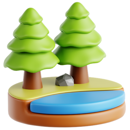 Forêt  3D Icon