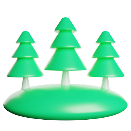 Forêt  3D Icon