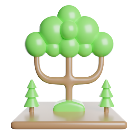 Forêt  3D Icon