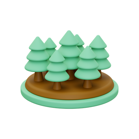 Forêt  3D Illustration