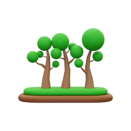 Forêt  3D Icon