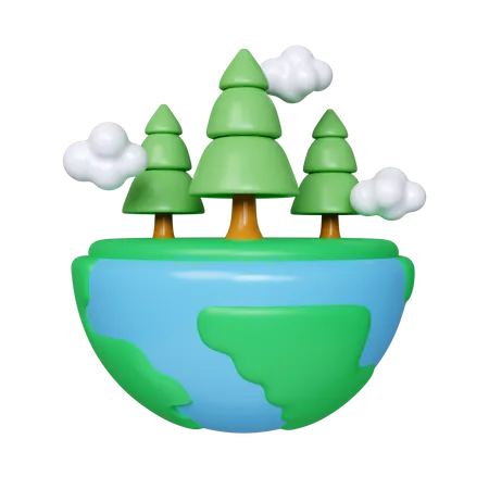 Forêt  3D Icon