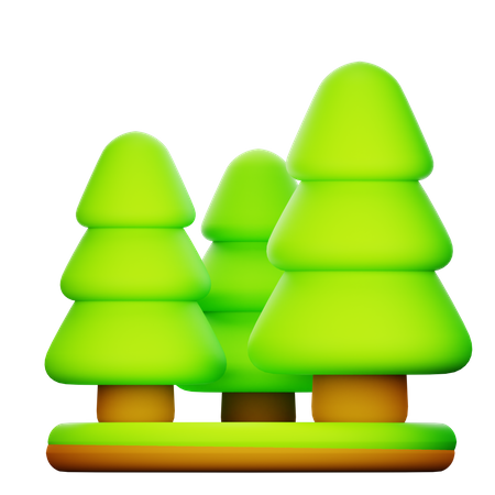 Forêt  3D Icon