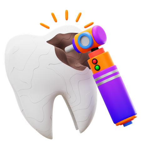 Foret à dents  3D Icon