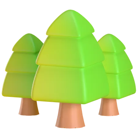 Forêt luxuriante  3D Icon