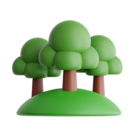 Forêt tropicale  3D Icon