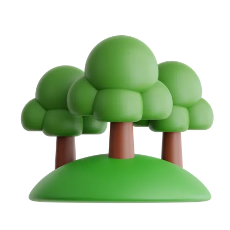 Forêt tropicale  3D Icon