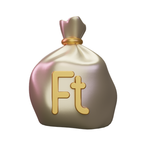 Forint Geldsack  3D Icon