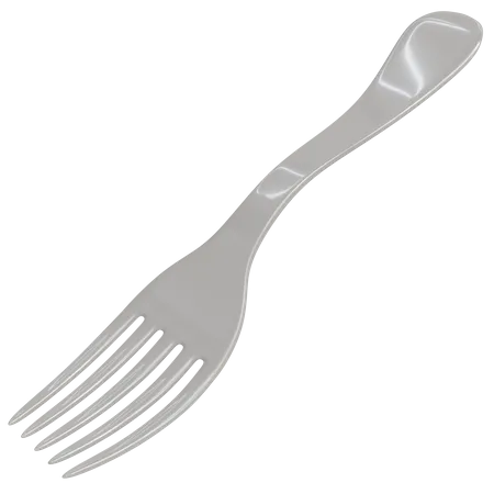 Cutlery Fork Rendering With High Resolution Kitchen Appliances Illustration 3D Icon