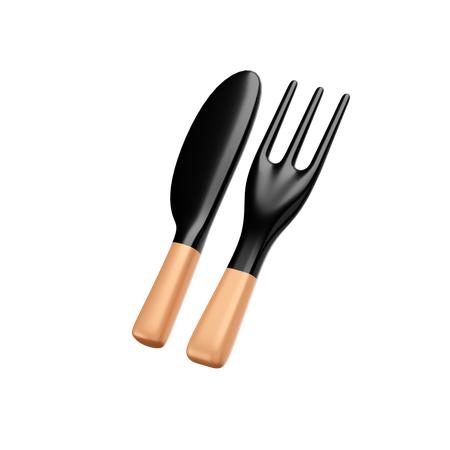 Fork and knife  3D Icon