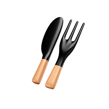 Fork and knife  3D Icon