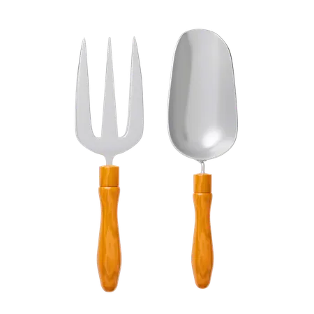 Fork And Spoon  3D Icon