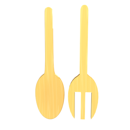 Fork And Spoon  3D Icon