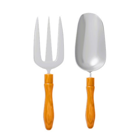 Fork And Spoon  3D Icon