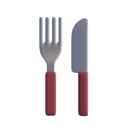 Fork knife  3D Icon