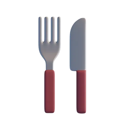 Fork knife  3D Icon