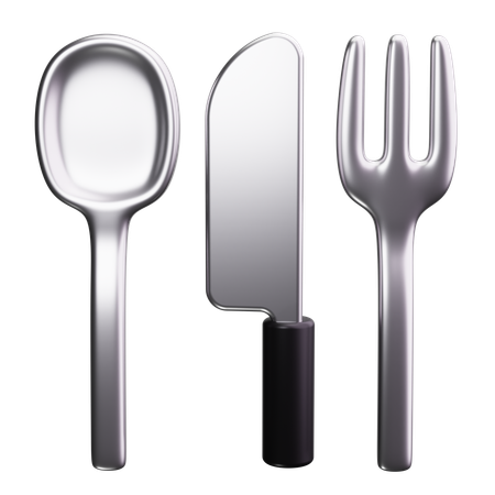 Fork Knife  3D Icon