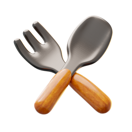 Fork Spoon  3D Icon