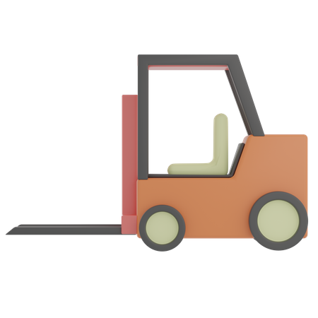 Forklift  3D Illustration