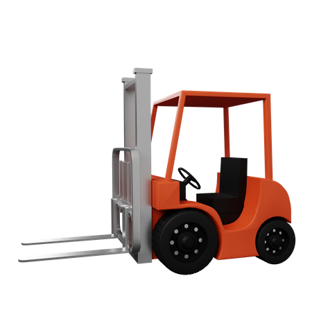 Forklift  3D Illustration