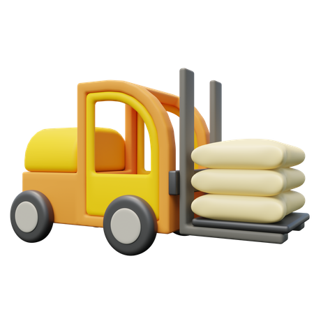 Forklift 3D Icon