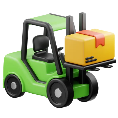Forklift Logistic  3D Icon