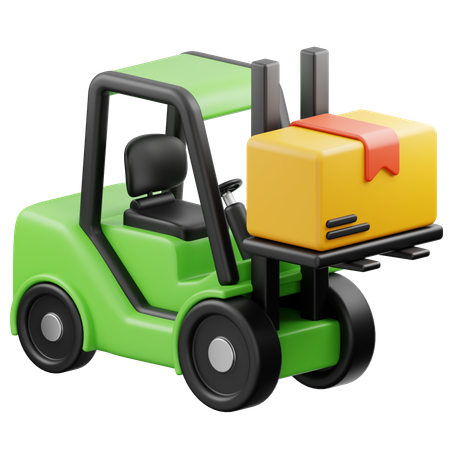 Forklift Logistic  3D Icon