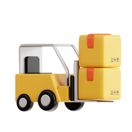 Forklift Machine  3D Icon