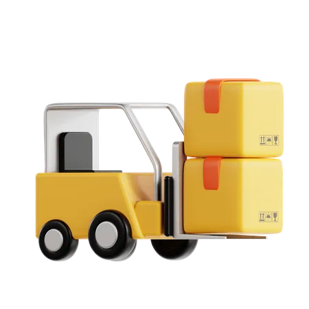 Forklift Machine  3D Icon