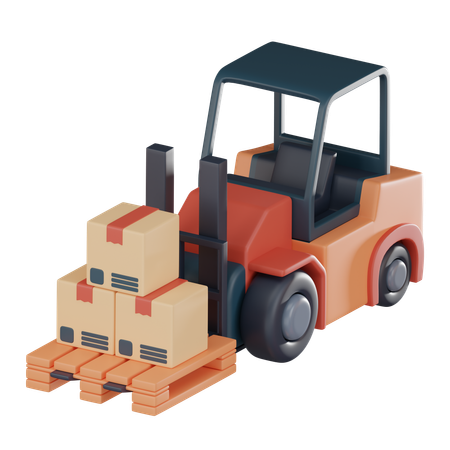 Forklift Truck  3D Icon