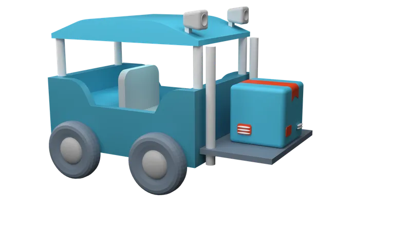 Forklift Truck  3D Icon