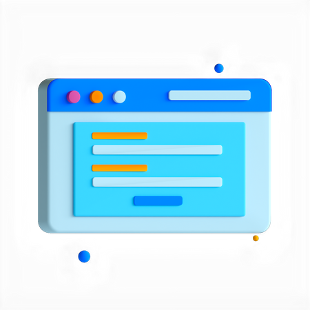 Form Based User Interface  3D Icon