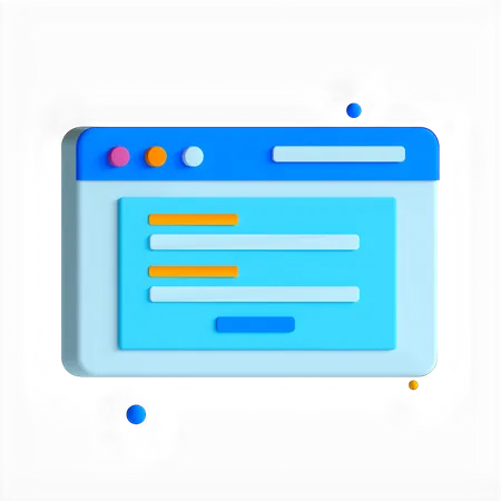 Form Based User Interface  3D Icon