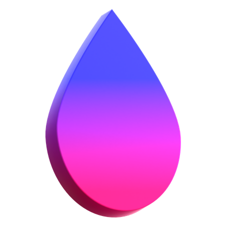 Form Tropfen  3D Icon