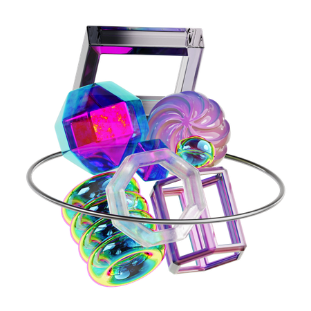 Forma abstracta  3D Icon