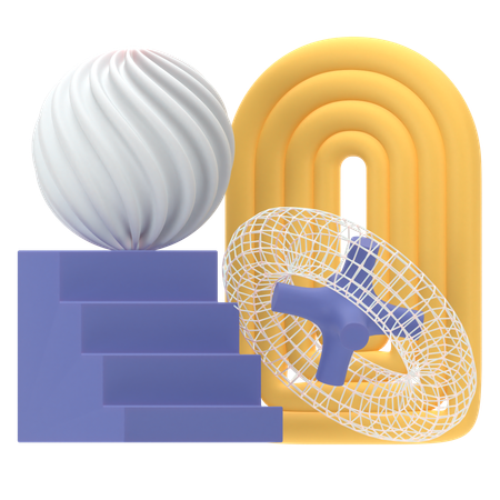 Forma abstracta  3D Icon