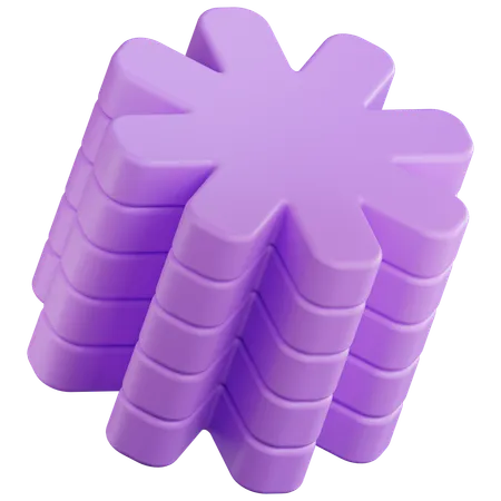 Forma abstracta  3D Icon