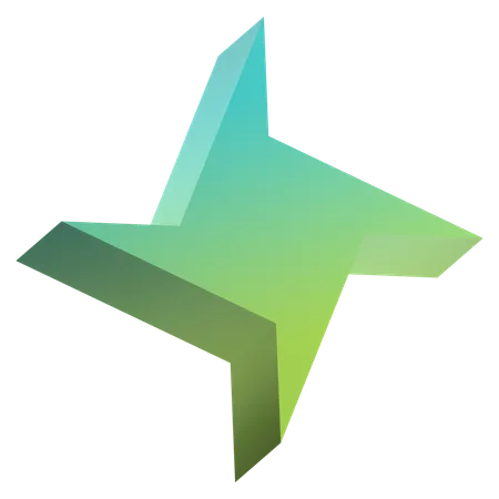 Forma abstracta  3D Icon