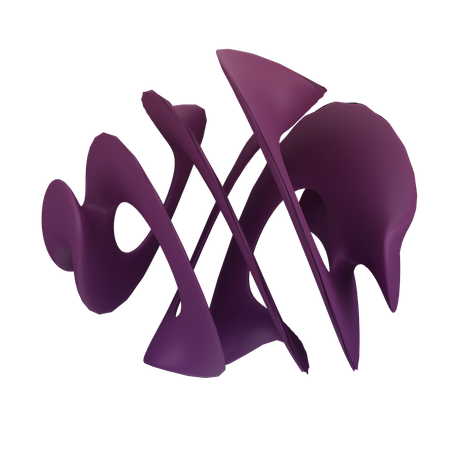 Forma abstracta  3D Icon