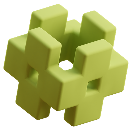 Forma abstracta  3D Icon